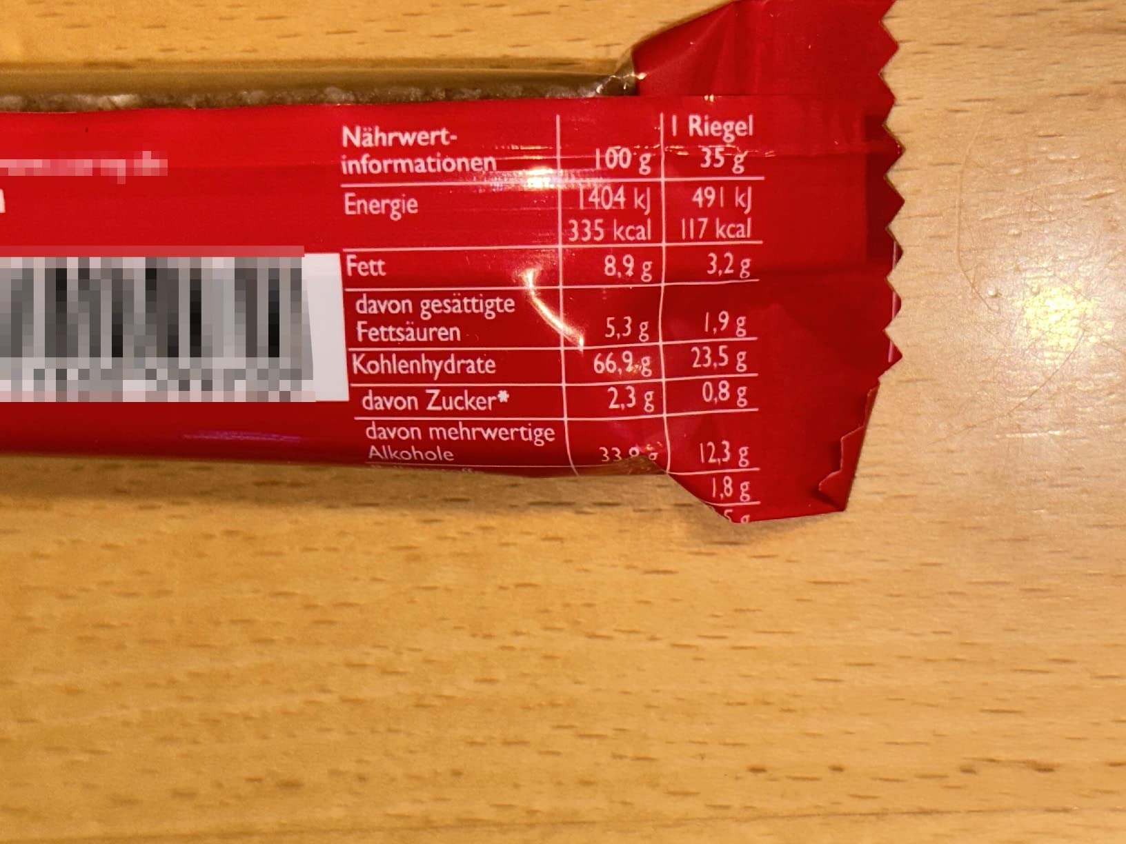 Schnelle Energie vor dem Sport
