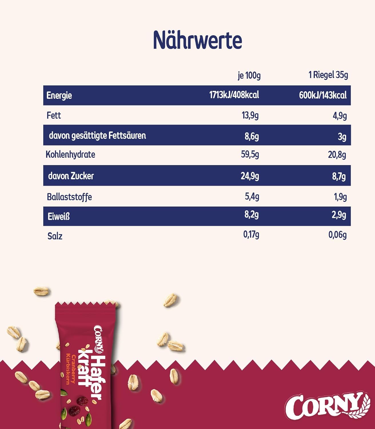 corny-haferkraft-cranberry-k-rbiskern-haferriegel-vegan-48-x-35-g image 2