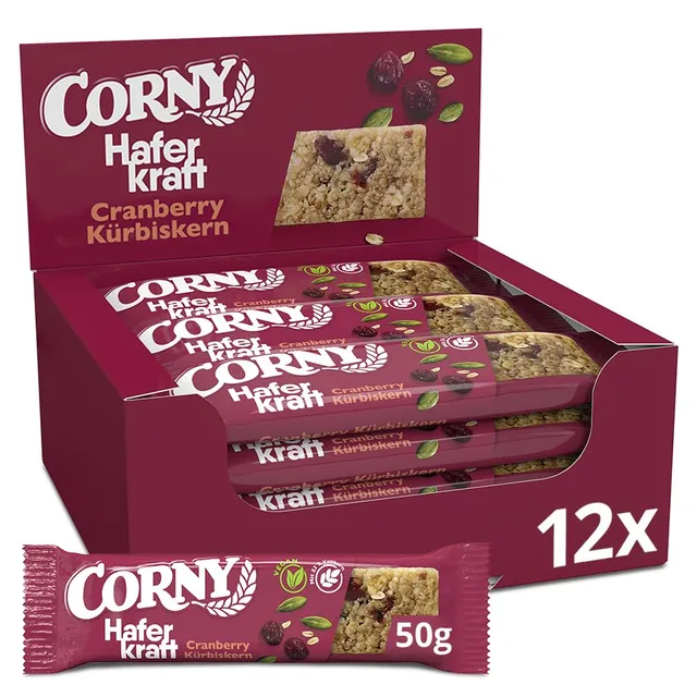 corny-haferkraft-cranberry-k-rbiskern-vegan-12-x-50-g image 1