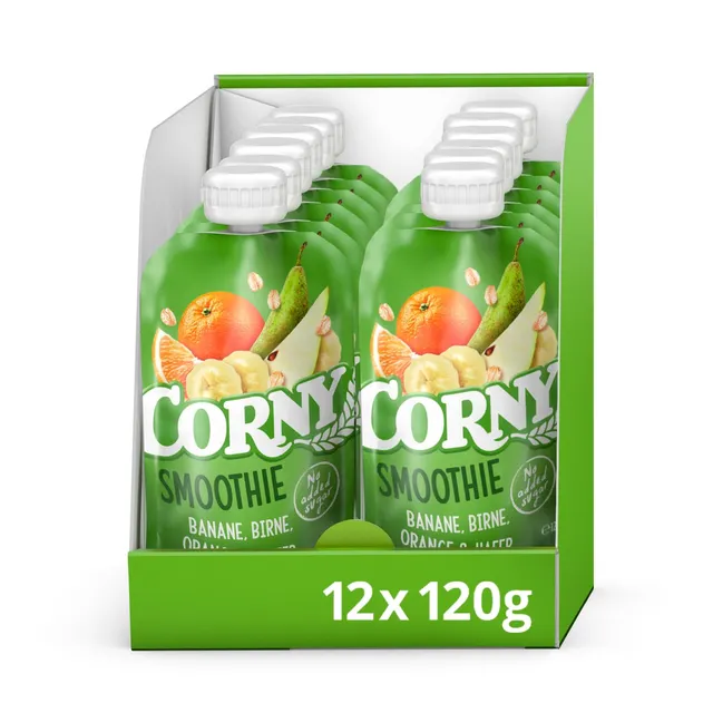 corny-smoothie-frucht-quetschie-banane-birne-orange-hafer-12-x-120-g-vegan image 1