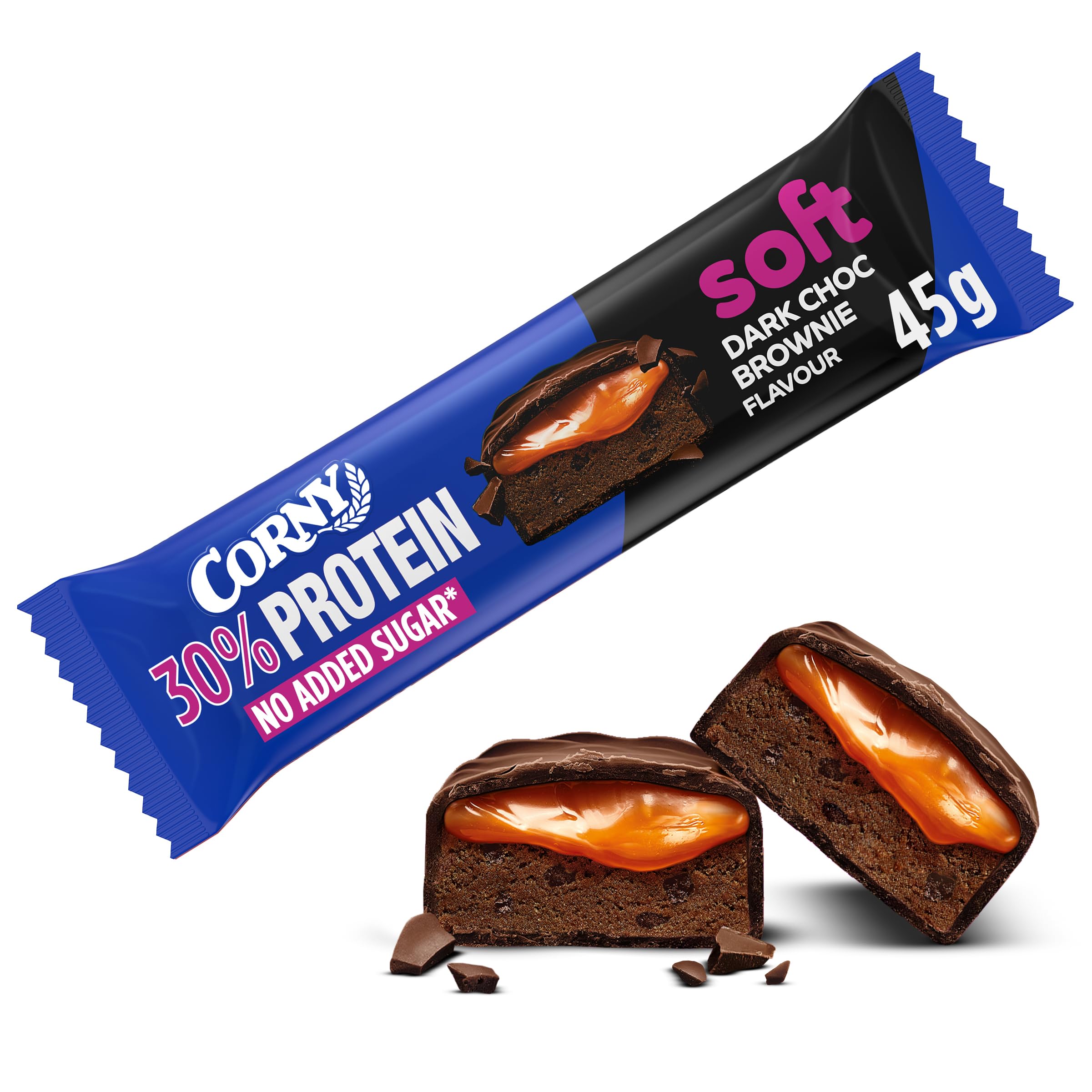 corny-soft-protein-dark-chocolate-brownie-30-protein-12x45g image 1