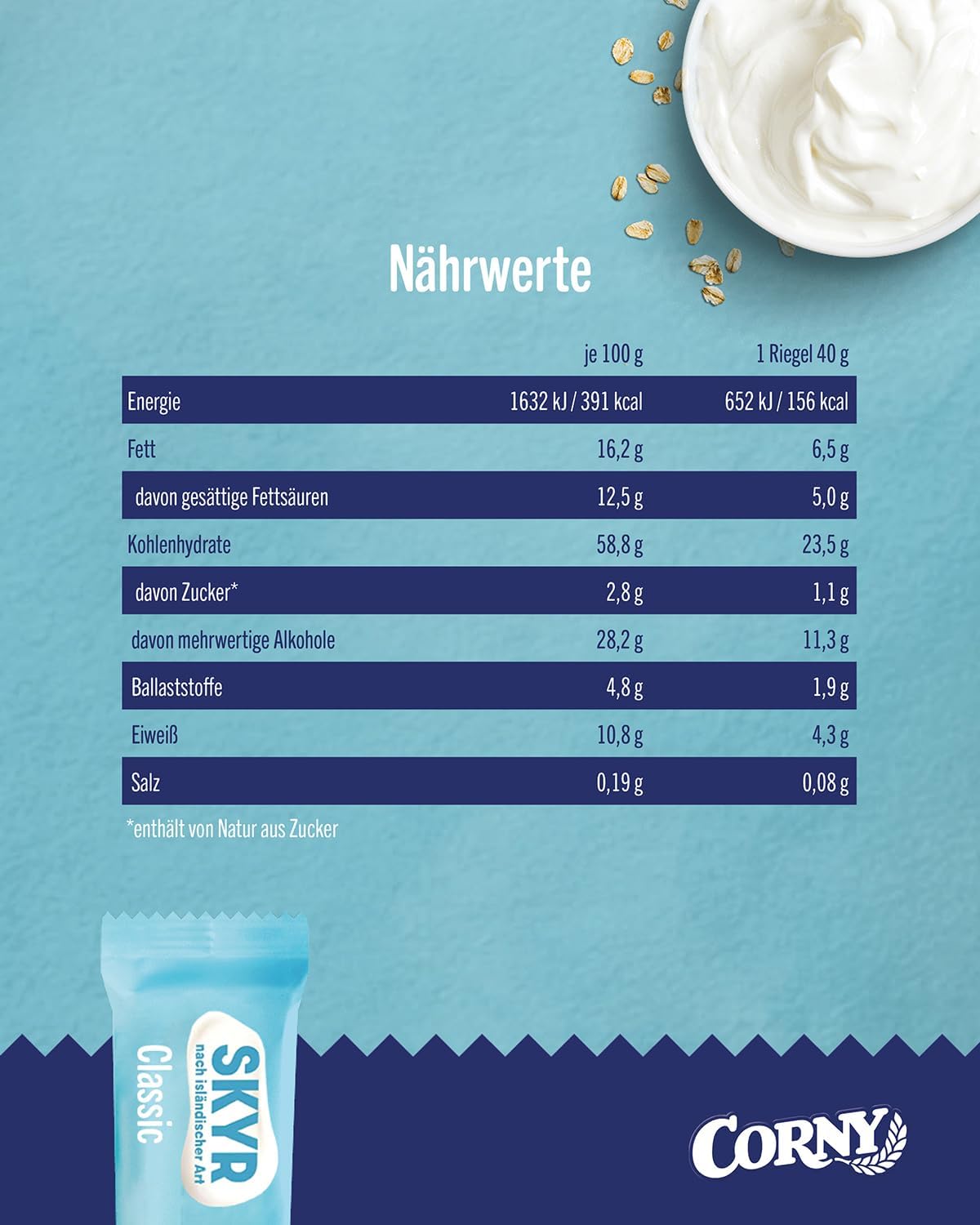 corny-haferkraft-skyr-haferriegel-ohne-zuckerzusatz-24-x-40-g image 2