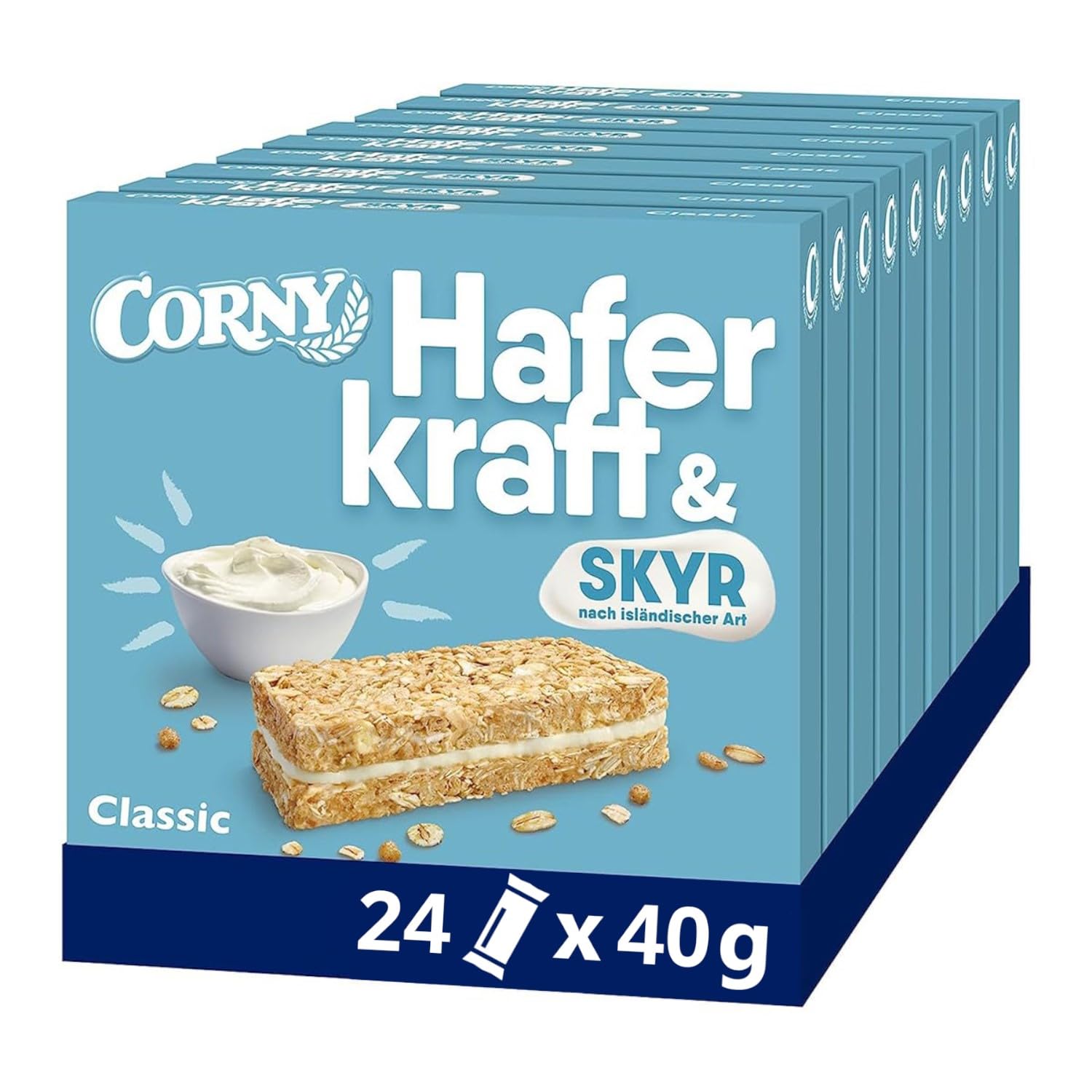 corny-haferkraft-skyr-haferriegel-ohne-zuckerzusatz-24-x-40-g image 1