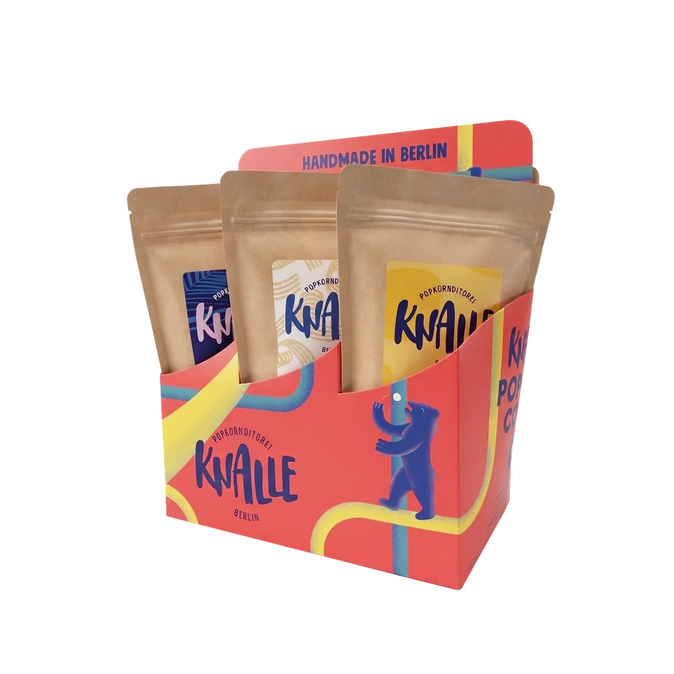 knalle-popcorn-sixpack-berlin-design-6-sorten-40g image 1