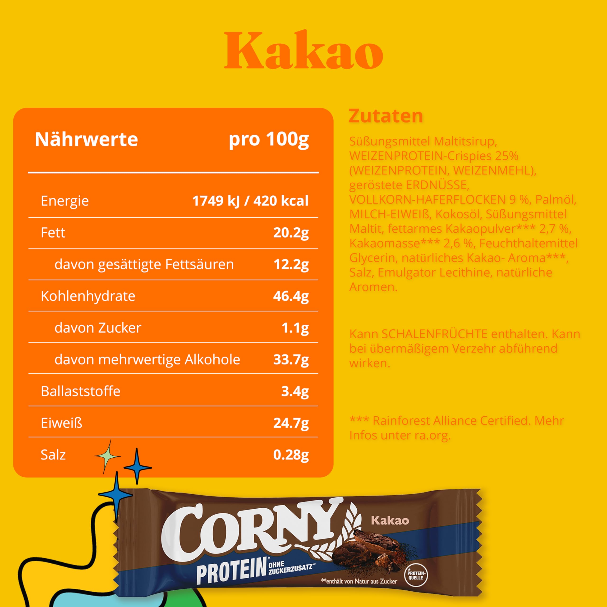 corny-protein-schoko-proteinriegel-ohne-zuckerzusatz-4-x-25-g image 2