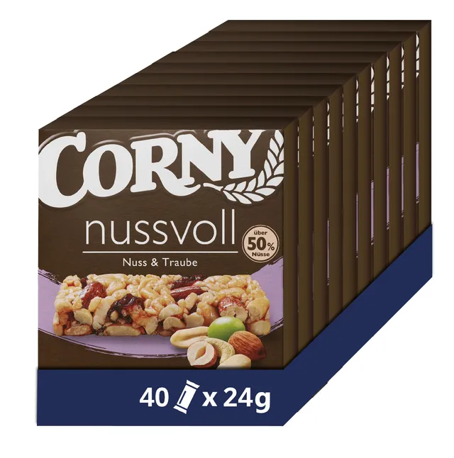 corny-nussvoll-nuss-traube-nussriegel-40x24g image 1