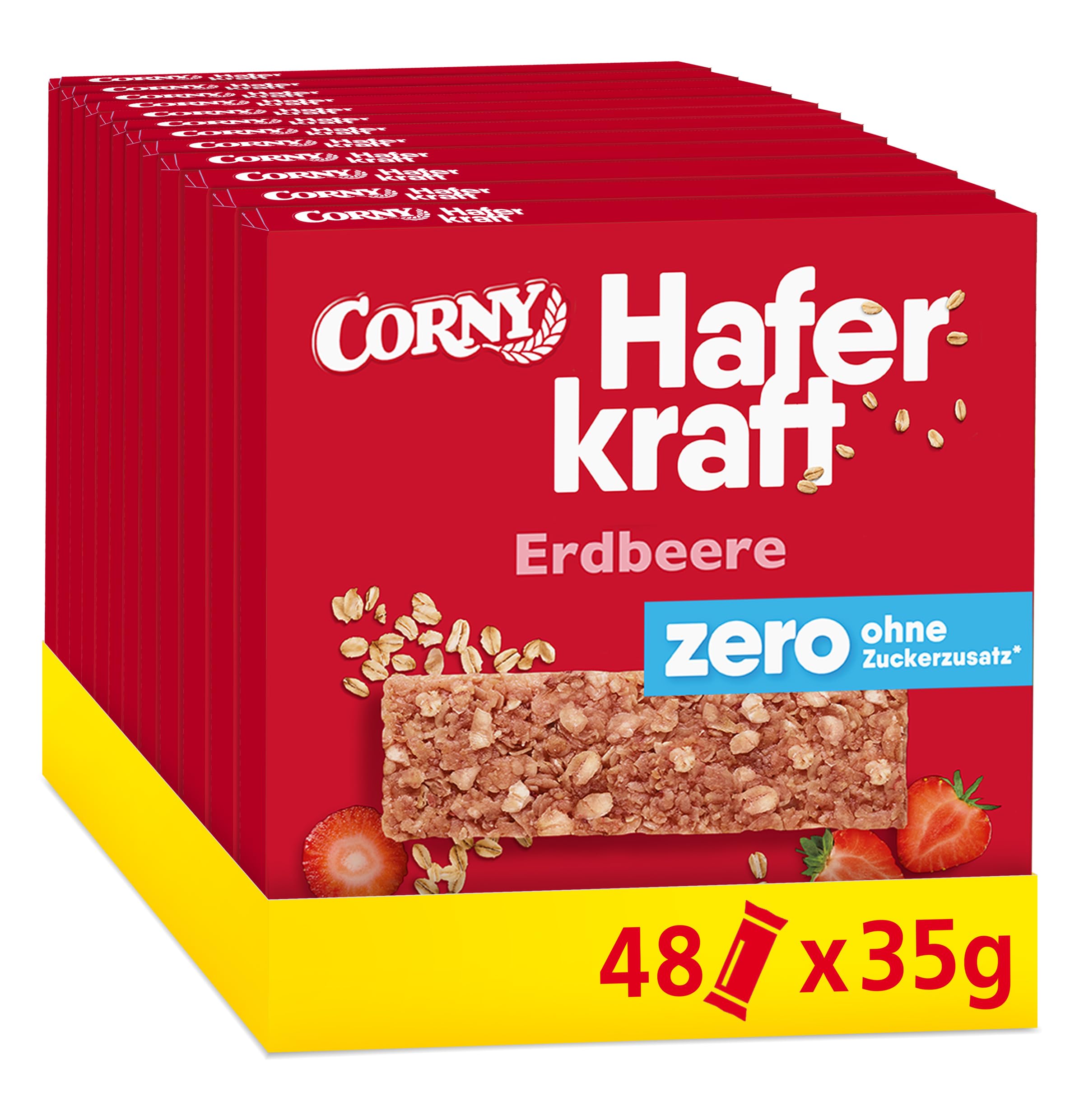 corny-haferkraft-zero-haferriegel-erdbeere-48-x-35-g image 1