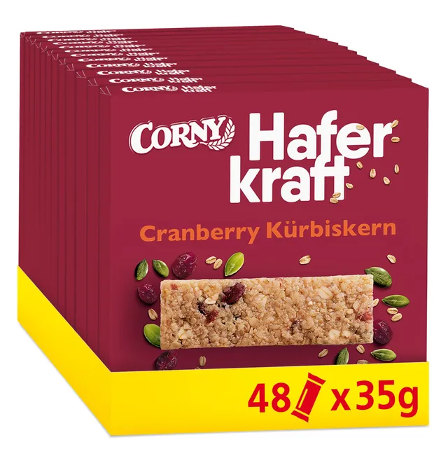 corny-haferkraft-cranberry-k-rbiskern-haferriegel-vegan-48-x-35-g image 1