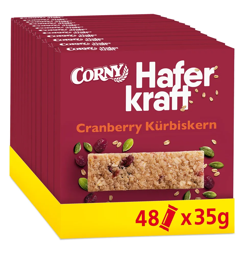 corny-haferkraft-cranberry-k-rbiskern-haferriegel-vegan-48-x-35-g image 1
