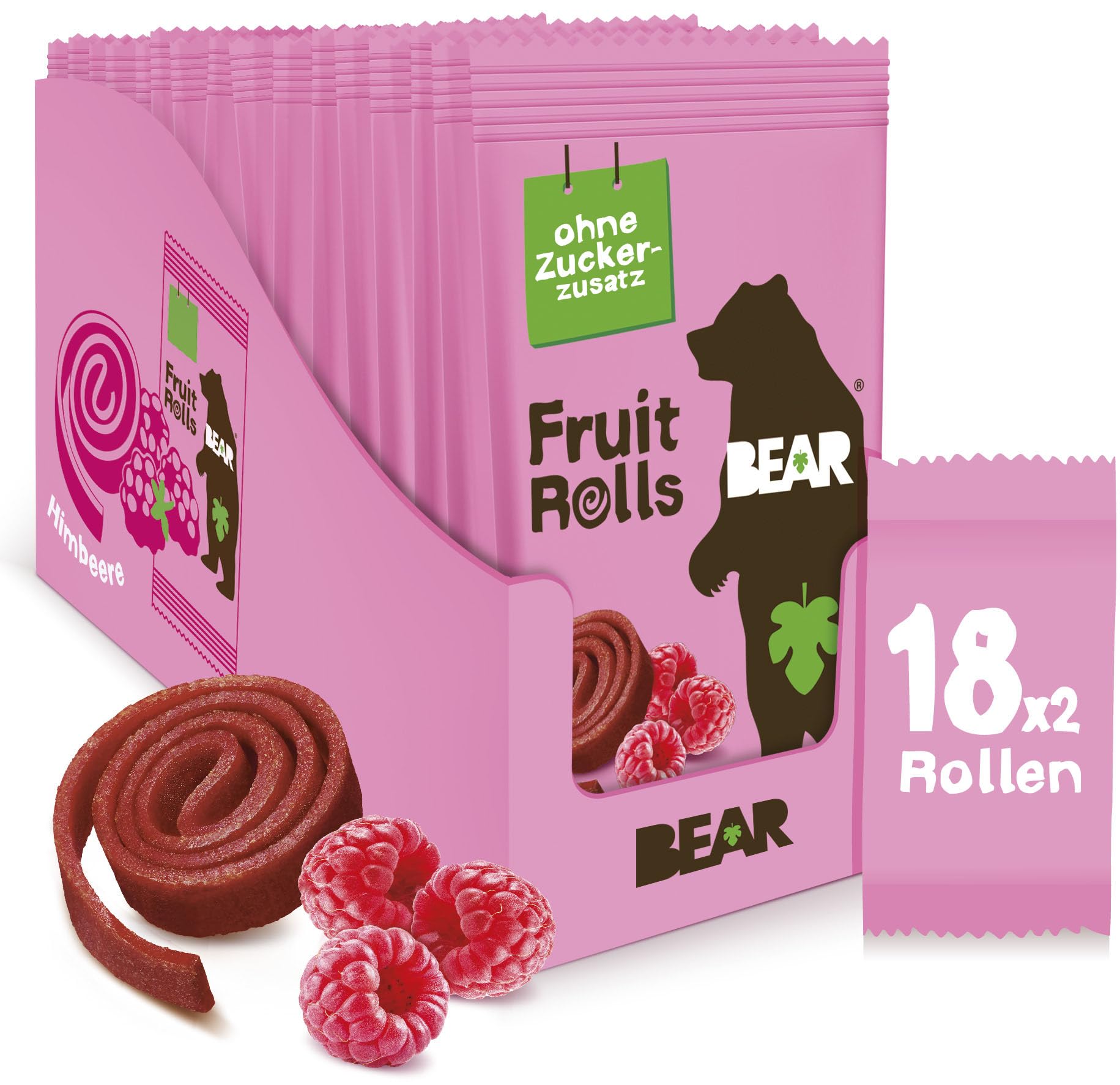 bear-fruchtrollen-himbeere-frucht-yoyos-18x20g-360g image 1