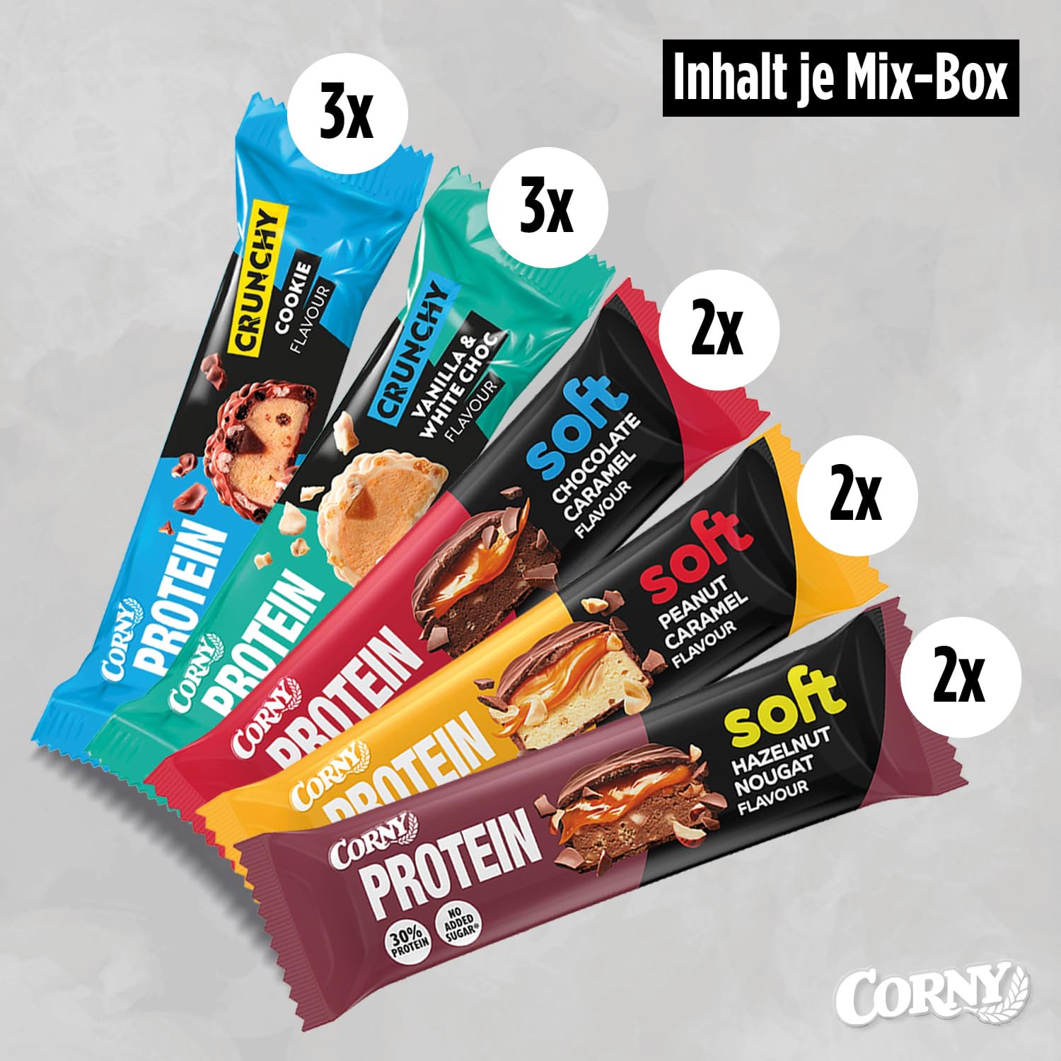 corny-protein-soft-crunchy-mix-pack-12-x-45-g-30-eiwei image 3