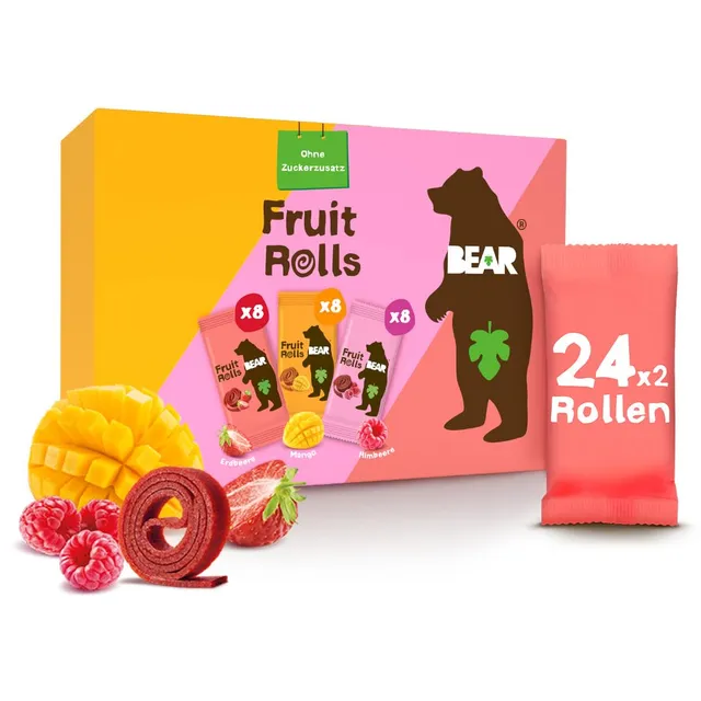 bear-fruchtrollen-mixbox-erdbeere-himbeere-mango-24-x-20-g-480-g-100-frucht image 1