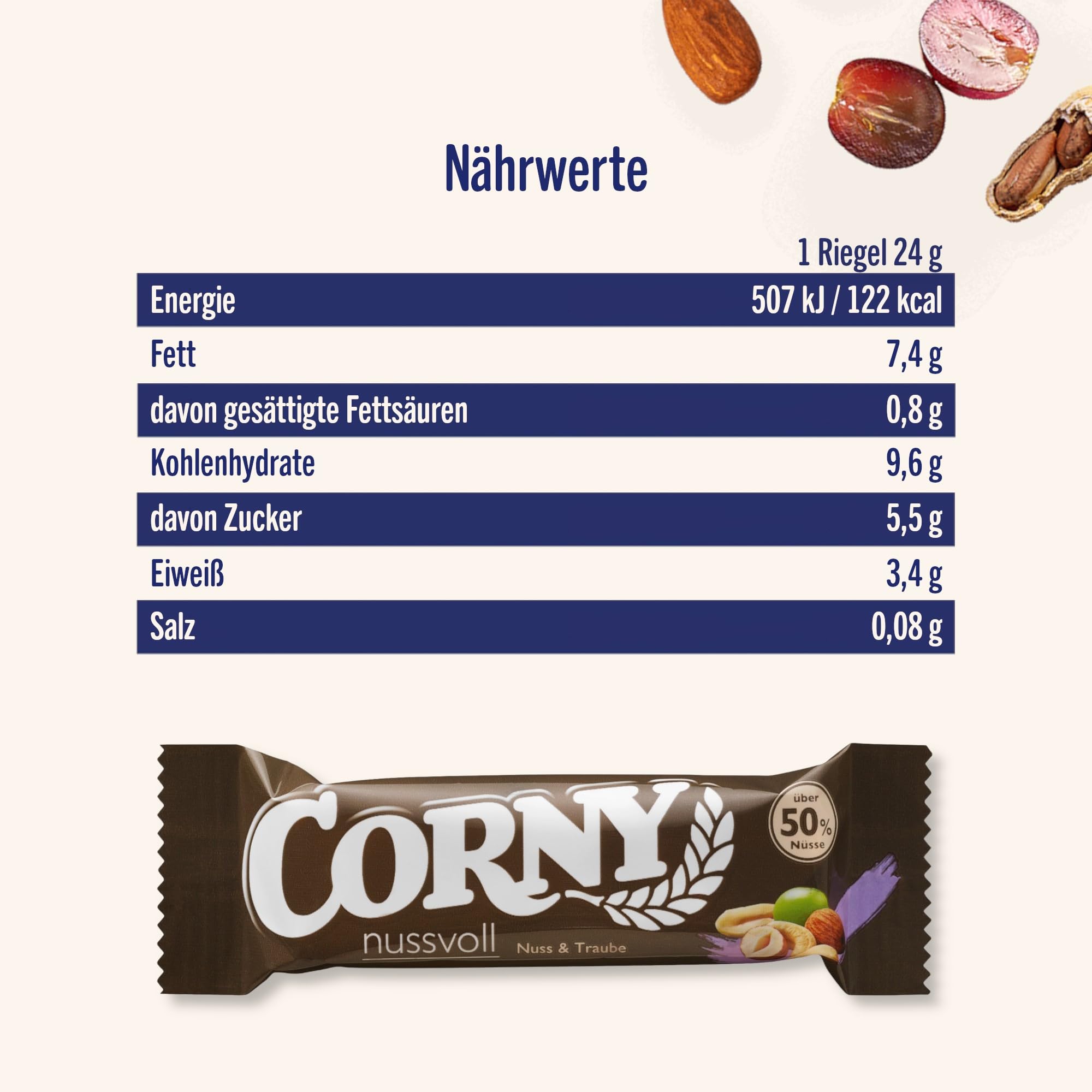 corny-nussvoll-nuss-traube-nussriegel-40x24g image 2