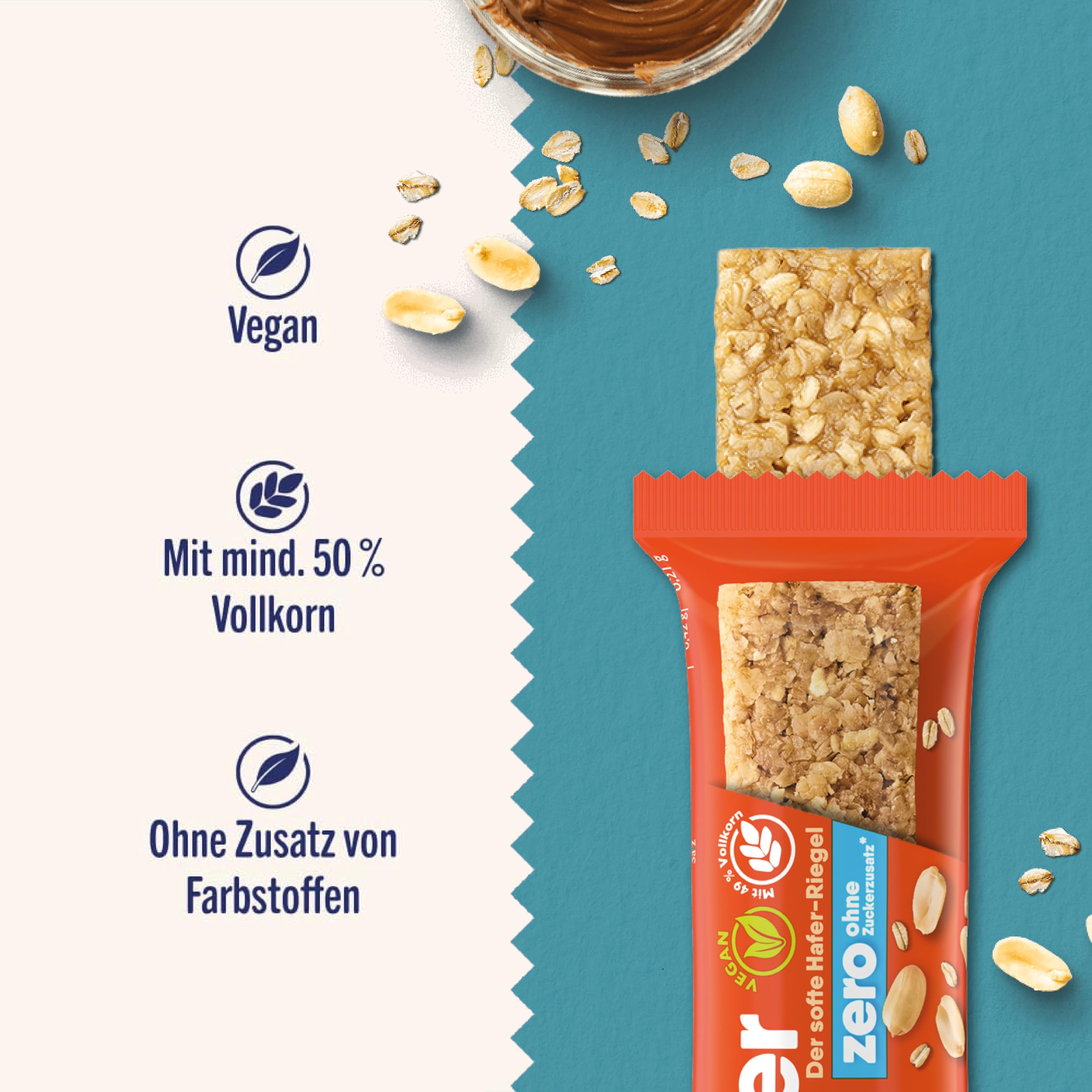 corny-haferkraft-zero-peanut-butter-haferriegel-ohne-zuckerzusatz-12x50g image 3