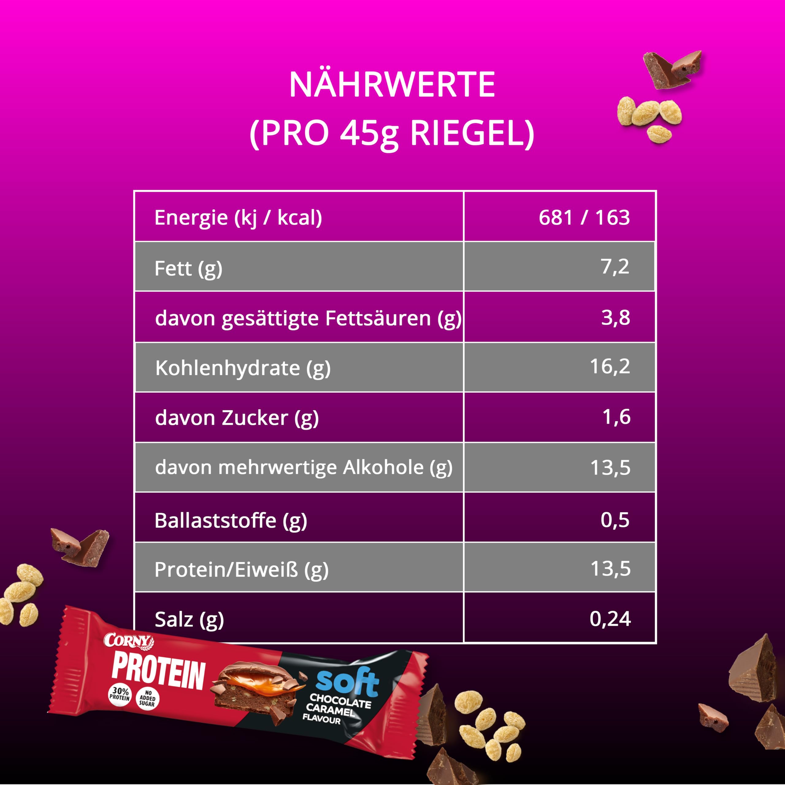 corny-protein-soft-chocolate-caramel-30-protein-45-g image 2