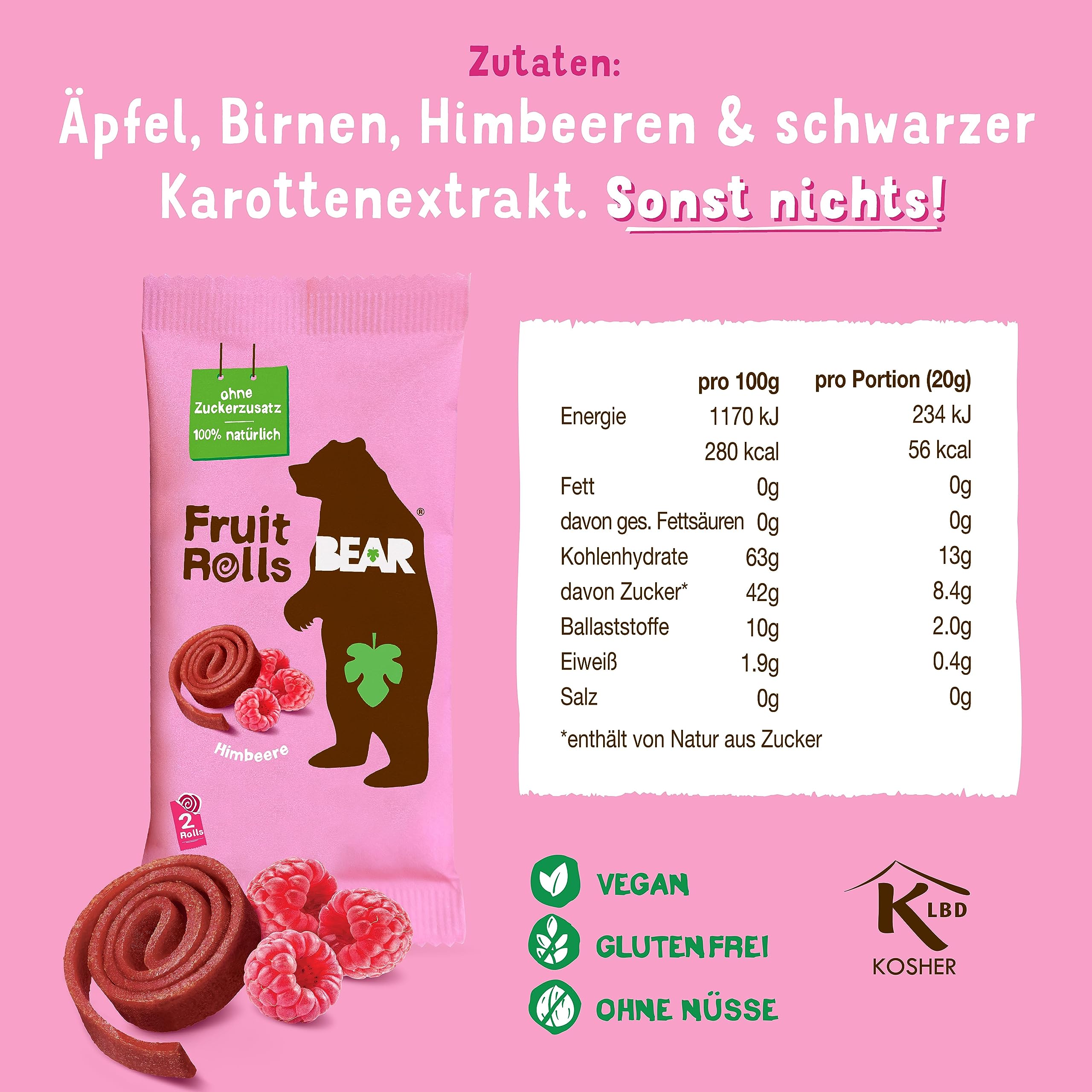bear-fruchtrollen-himbeere-frucht-yoyos-18x20g-360g image 2