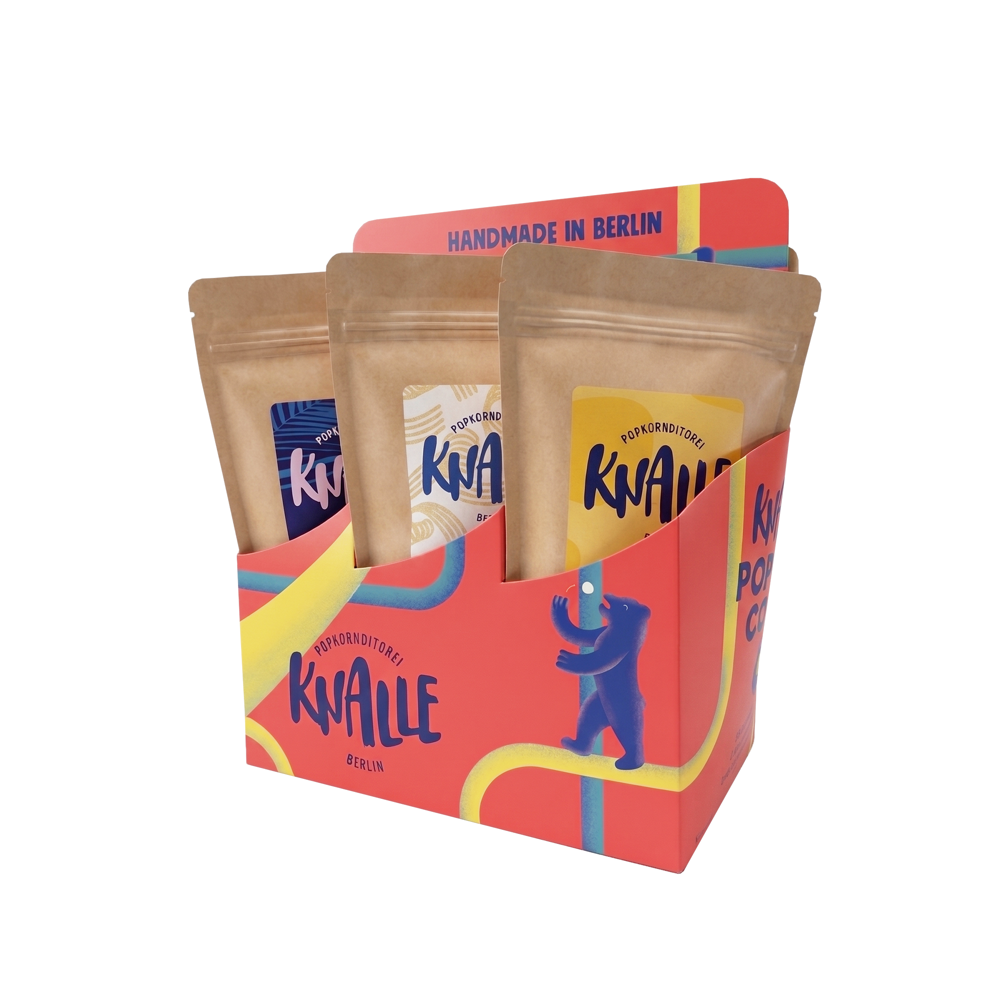 knalle-popcorn-sixpack-berlin-design-6-sorten-40g image 1